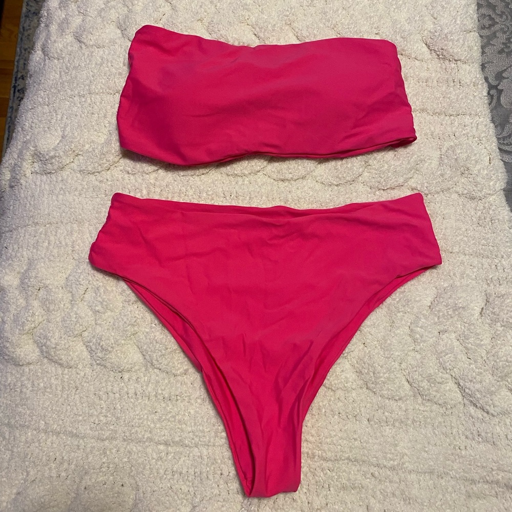 SHEIN | neon pink bikini Size L
